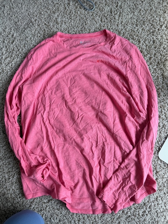 Figs Long Sleeve Tee in Pink with Red Graphic - Picture 4 of 5